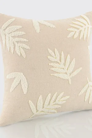 Achat Immédiat Coussin tufté 'Foglia' écru